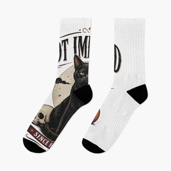 Item preview, Not Impressed — Black Cat Halloween designed and sold by OliviaHayesArt.