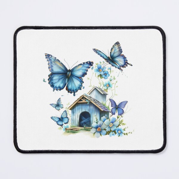 Item preview, Blue Butterfly | Elegant Nature Aesthetic Art designed and sold by Mandayartstudio.