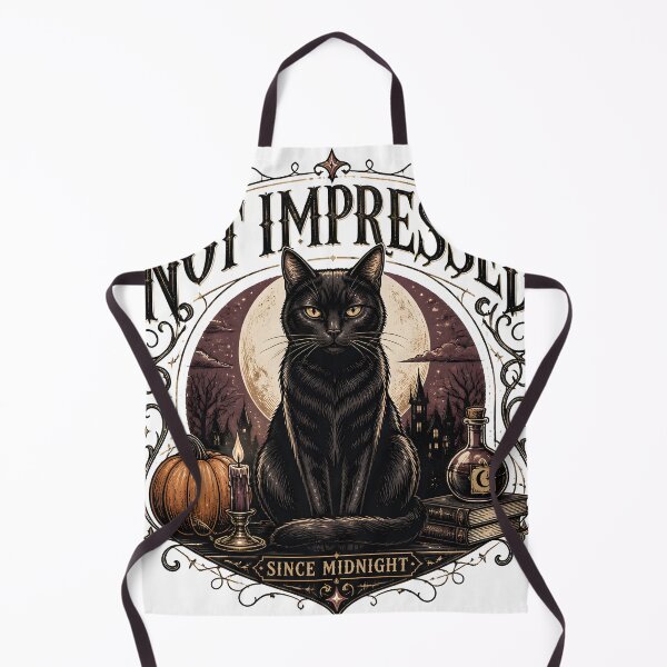 Item preview, Not Impressed — Black Cat Halloween designed and sold by OliviaHayesArt.