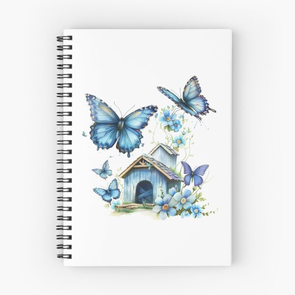 Item preview, Blue Butterfly | Elegant Nature Aesthetic Art designed and sold by Mandayartstudio.
