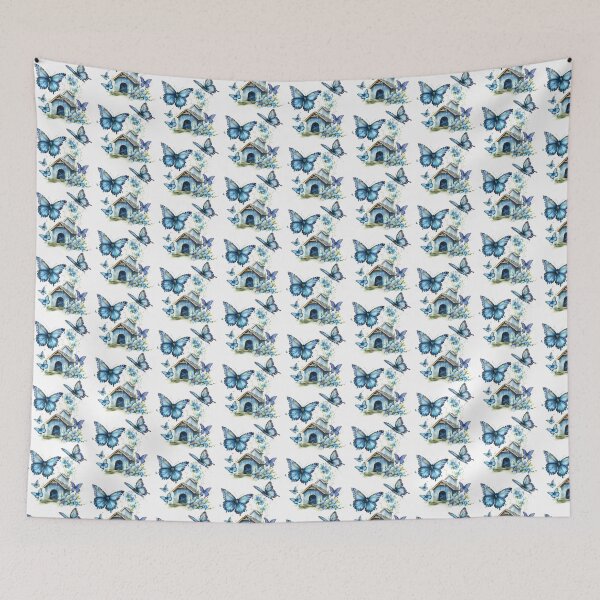 Item preview, Blue Butterfly | Elegant Nature Aesthetic Art designed and sold by Mandayartstudio.