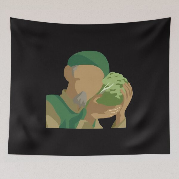 Item preview, Man Smelling Lettuce Funny Illustration designed and sold by ValicityCharo.