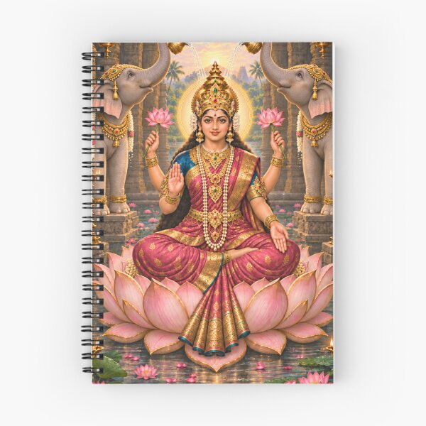 Item preview, Gaja Lakshmi – Goddess of Prosperity with Elephants | Ashta Lakshmi Art designed and sold by Homyar.