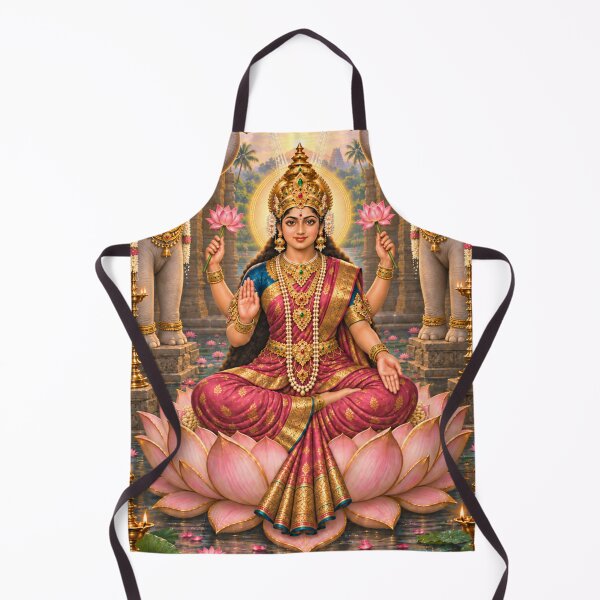 Item preview, Gaja Lakshmi – Goddess of Prosperity with Elephants | Ashta Lakshmi Art designed and sold by Homyar.
