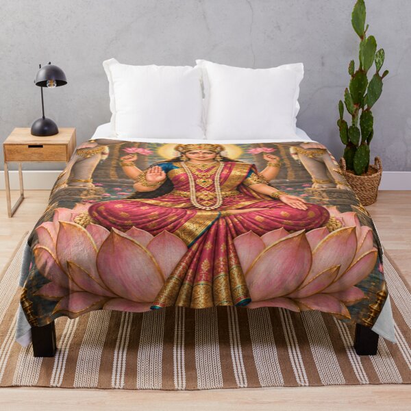 Item preview, Gaja Lakshmi – Goddess of Prosperity with Elephants | Ashta Lakshmi Art designed and sold by Homyar.