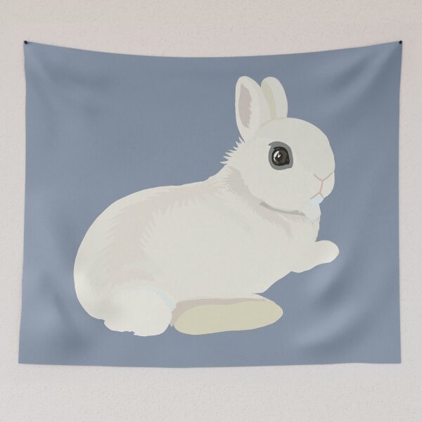 Item preview, Bunny butt white Dwarf Hotot designed and sold by tayaan.
