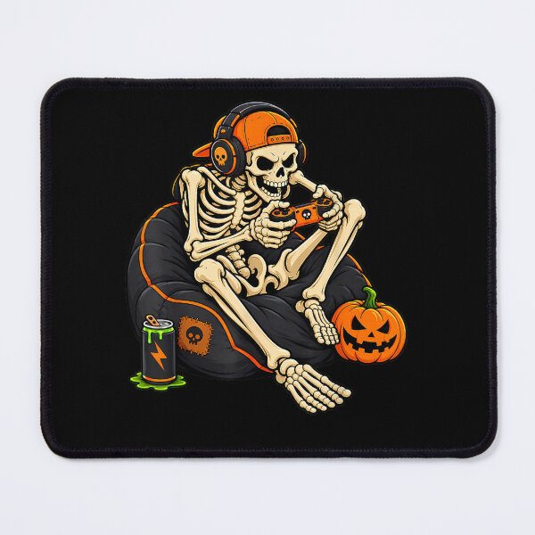 Item preview, Boys Halloween Skeleton Spooky Pumpkin Gaming Gamer Men Kids designed and sold by MarlaMaloneShop.