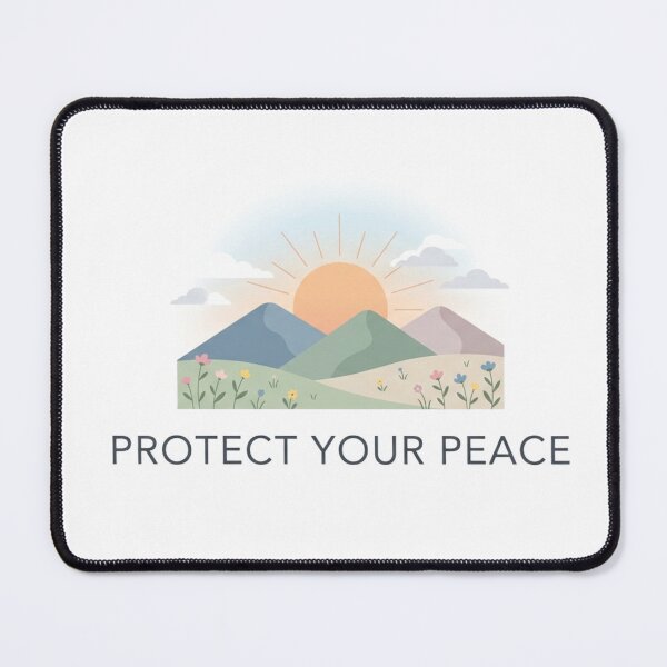 Item preview, Protect Your Peace Inspirational Minimalist Nature Design designed and sold by meghnad.