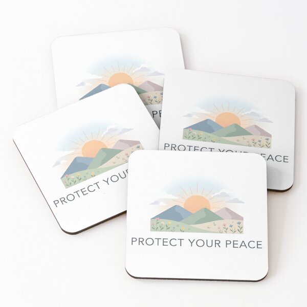 Item preview, Protect Your Peace Inspirational Minimalist Nature Design designed and sold by meghnad.