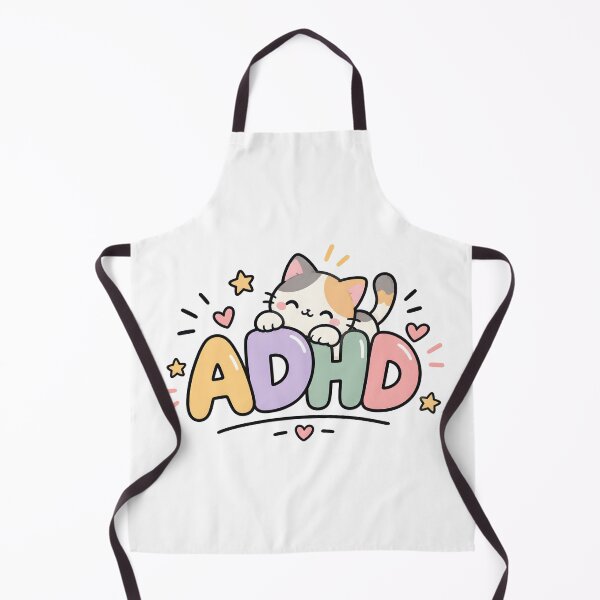 Item preview, ADHD Kawaii Cat Cute ADHD Awareness Design designed and sold by Marti’s Shop Corner.