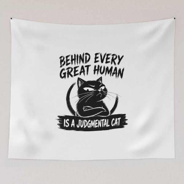 Item preview, Judgmental Cat Funny Quote designed and sold by OlyvieArt.