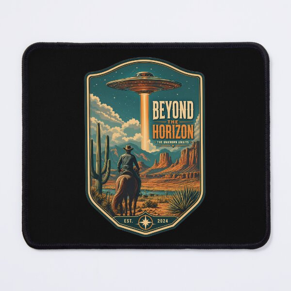 Item preview, Cowboy: Beyond the Horizon Vintage Sci-Fi Western UFO designed and sold by FrontierCosmic.