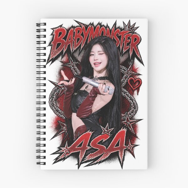 Item preview, Red Gothic Graffiti Style BABYMONSTER Asa Live Stage Energy designed and sold by Valereekmerch.