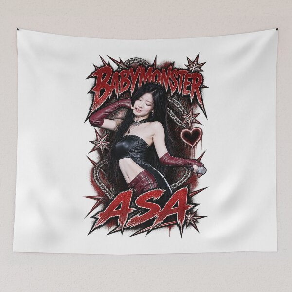 Item preview, Aggressive Chrome Lettering BABYMONSTER Asa Rap Performance designed and sold by Valereekmerch.