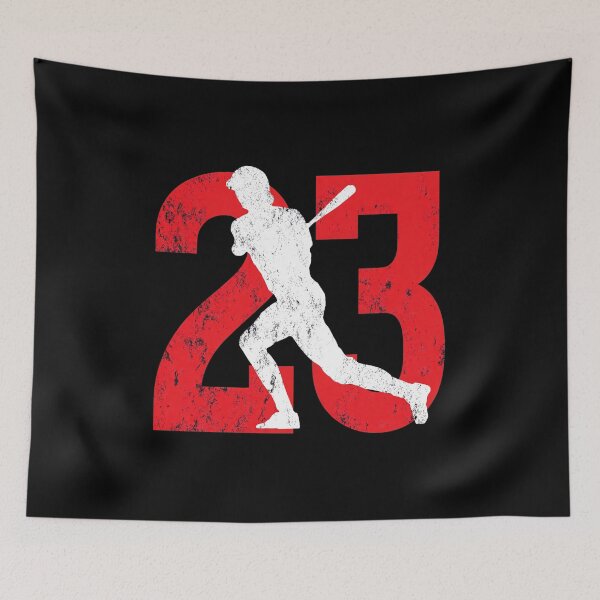 Item preview, Vintage Number 23 Baseball Batter Silhouette designed and sold by DANAROADNAX.