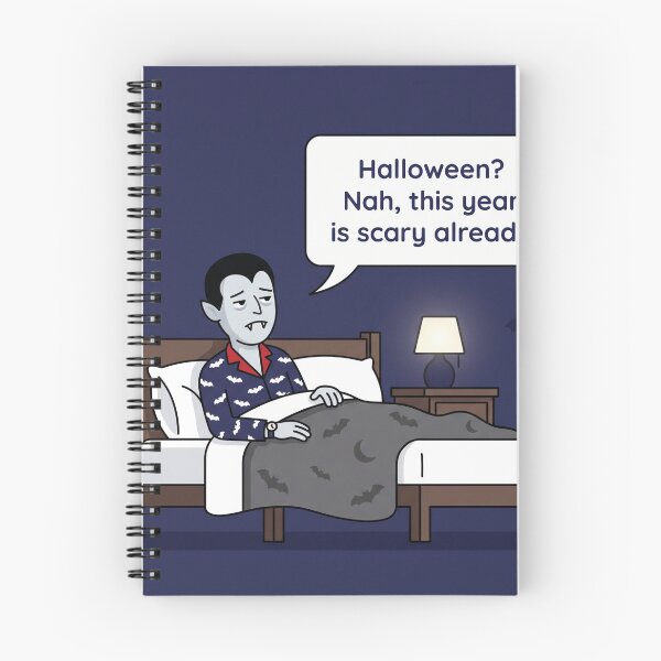 Item preview, Funny Dracula Halloween Design – “Halloween? Nah, This Year Is Scary Already” | Spooky Vampire Humor designed and sold by Collision19.