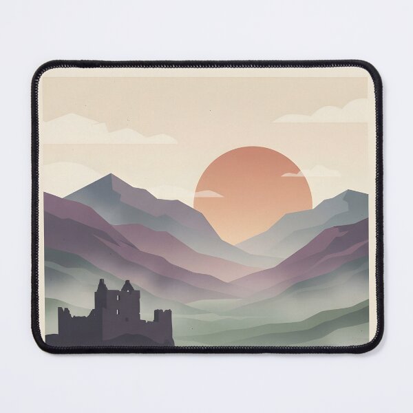 Item preview, Scotland Highlands Vintage Travel Poster - Minimalist Celtic Art Print designed and sold by DuckOddity.