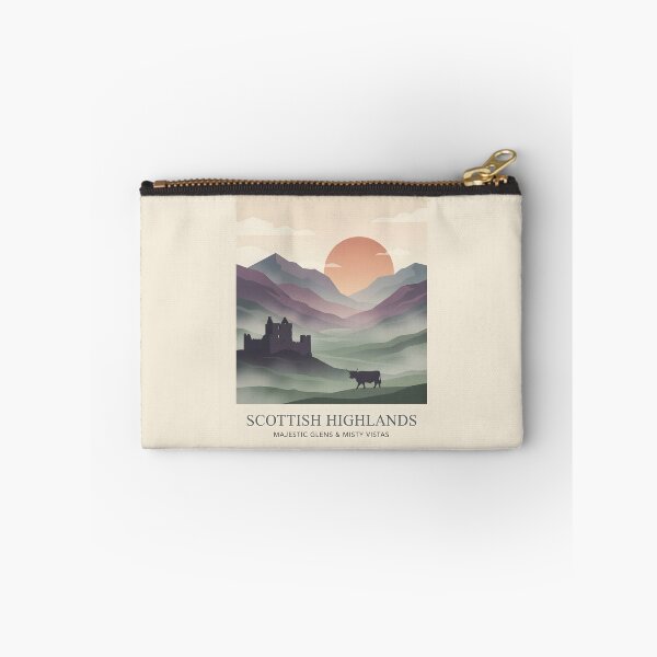 Item preview, Scotland Highlands Vintage Travel Poster - Minimalist Celtic Art Print designed and sold by DuckOddity.