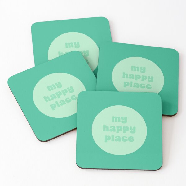 Item preview, MY HAPPY PLACE | cozy green typography  designed and sold by thehappyintrovert .
