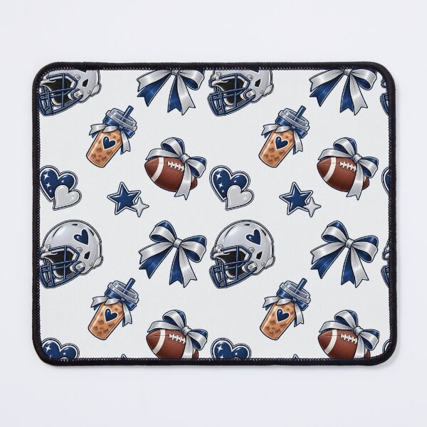 Item preview, Dallas Football Pattern – Navy & Silver Game Day designed and sold by SnugbugStudios.