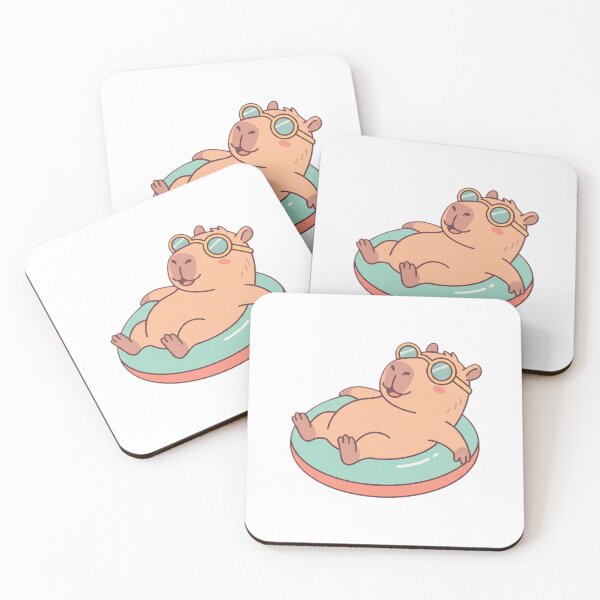 Item preview, Capybara Swimming - Born to Swim Cute Animal designed and sold by Sleonheart.