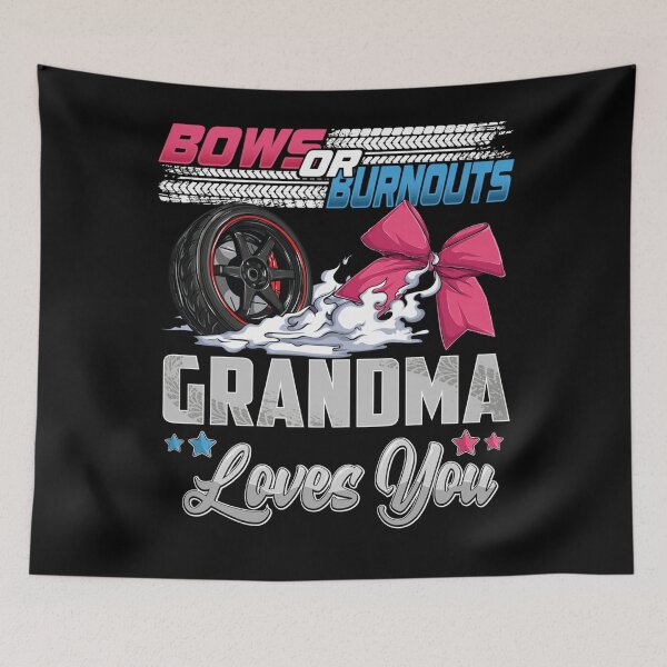 Item preview, burnouts or Bows Gender Reveal Party Announcement Grandma designed and sold by MarlaMaloneShop.