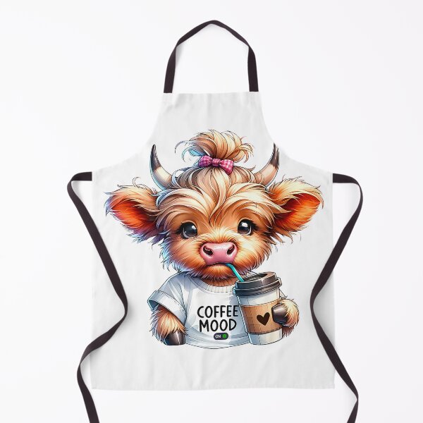Item preview, Coffee Mood On Highland Cow Coffee Addict Coffee Lover T-Shirt designed and sold by Magoya Store ⭐⭐⭐⭐⭐.