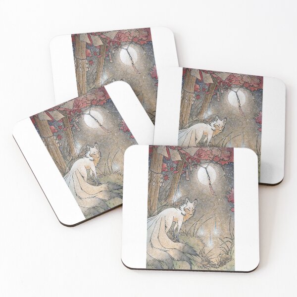 Item preview, Fox and Wisps Under the Moon and Maple Leaves Journal designed and sold by MarcusLyle.