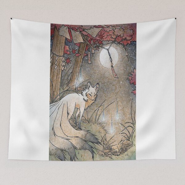 Item preview, Fox and Wisps Under the Moon and Maple Leaves Journal designed and sold by MarcusLyle.