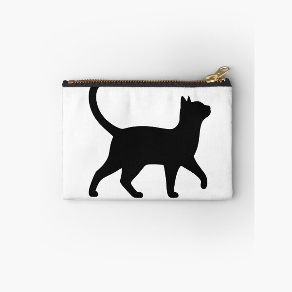 Item preview, Black Cat Silhouette Standing Elegant Feline Profile designed and sold by OlyvieArt.