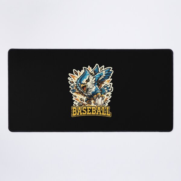 Item preview, Fierce Blue Bird Baseball Mascot Illustration designed and sold by DANAROADNAX.