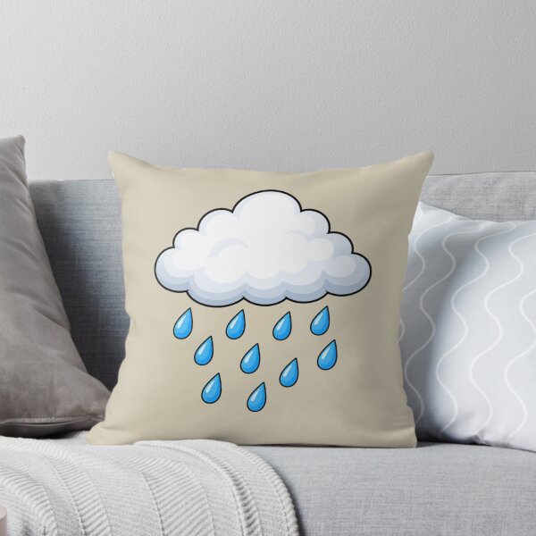 Item preview, Cute Rainy Cloud Illustration with Blue Raindrops designed and sold by Theproxmrt.