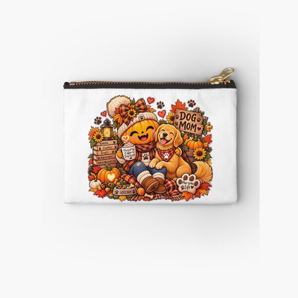Item preview, Cute Pumpkin Dog Mom T-Shirt  Fueled by Coffee & Dog Kisses Fall Golden Retriever Lover Gift designed and sold by FestivityFinds.