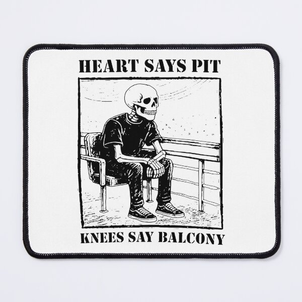 Item preview, Skeleton Heart Says Pit Knees Balcony designed and sold by JOSHUAUINNEY.