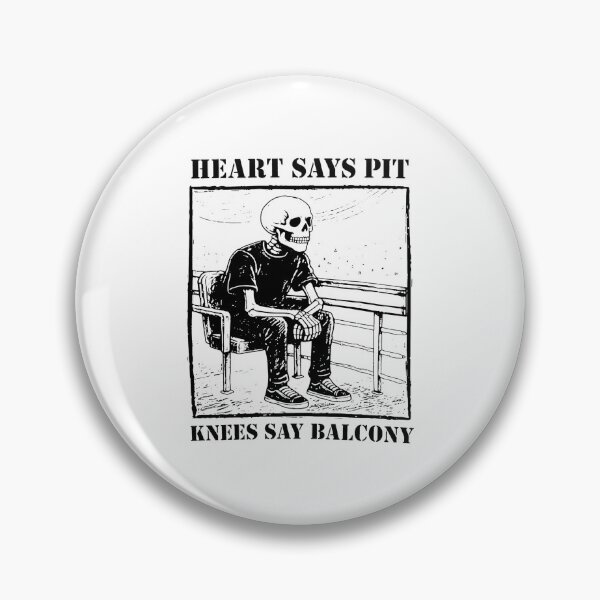 Item preview, Skeleton Heart Says Pit Knees Balcony designed and sold by JOSHUAUINNEY.