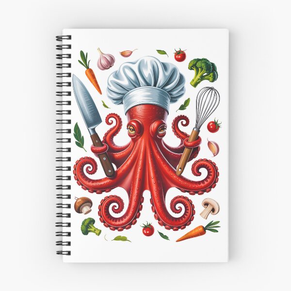 Item preview, Chef Octopus Cooking Chef Cook Koch T-Shirt designed and sold by Offhand.
