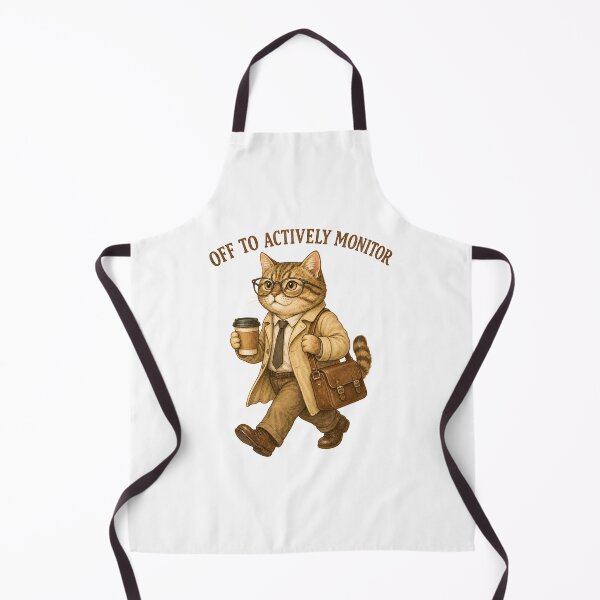 Item preview, Cat Riding Bicycle 'Off To Actively Monitor' Coffee designed and sold by OlyvieArt.