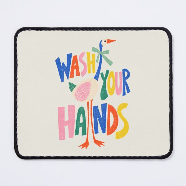 Item preview, Colorful Goose Design - Wash Your Hands designed and sold by SaltedBeachPaperie.