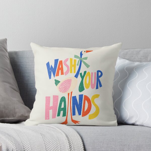 Item preview, Colorful Goose Design - Wash Your Hands designed and sold by SaltedBeachPaperie.