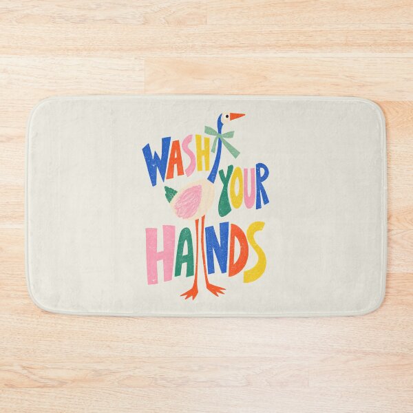 Item preview, Colorful Goose Design - Wash Your Hands designed and sold by SaltedBeachPaperie.