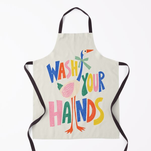 Item preview, Colorful Goose Design - Wash Your Hands designed and sold by SaltedBeachPaperie.