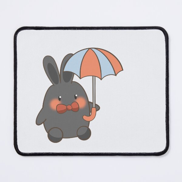 Item preview, Cute Black Easter Bunny Umbrella Flat Vector designed and sold by Porpor Artwork.