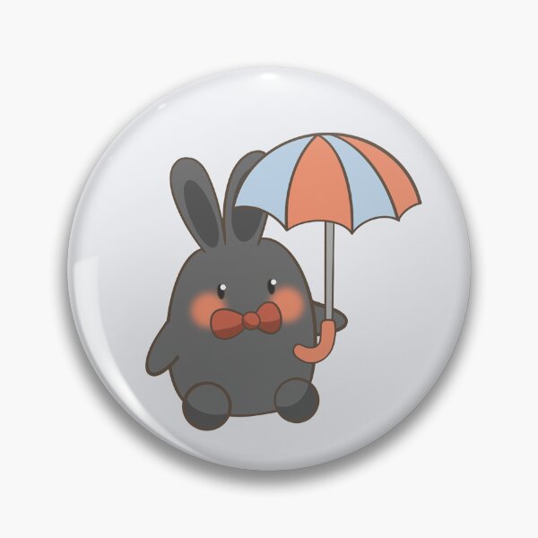 Item preview, Cute Black Easter Bunny Umbrella Flat Vector designed and sold by Porpor Artwork.