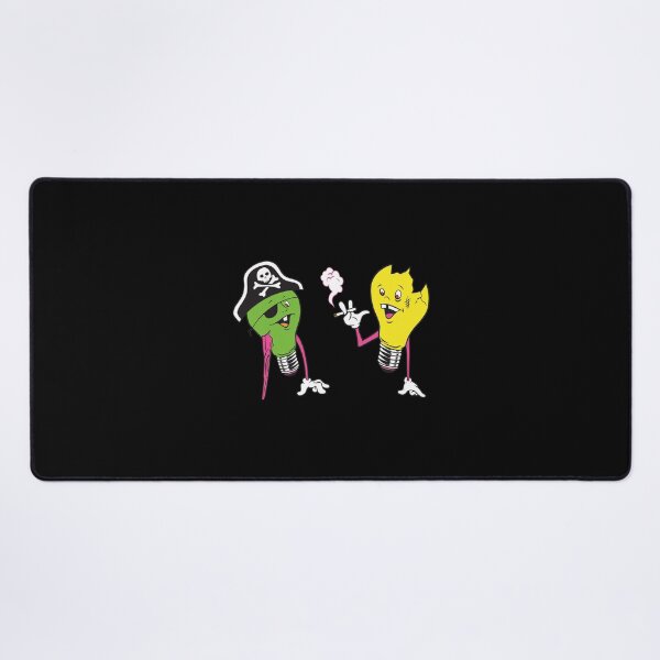 Item preview, Pirate and Smoker Bulb Pals Cartoon Illustration designed and sold by JOSHUAUINNEY.