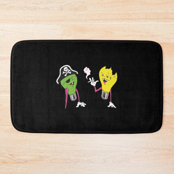 Item preview, Pirate and Smoker Bulb Pals Cartoon Illustration designed and sold by JOSHUAUINNEY.