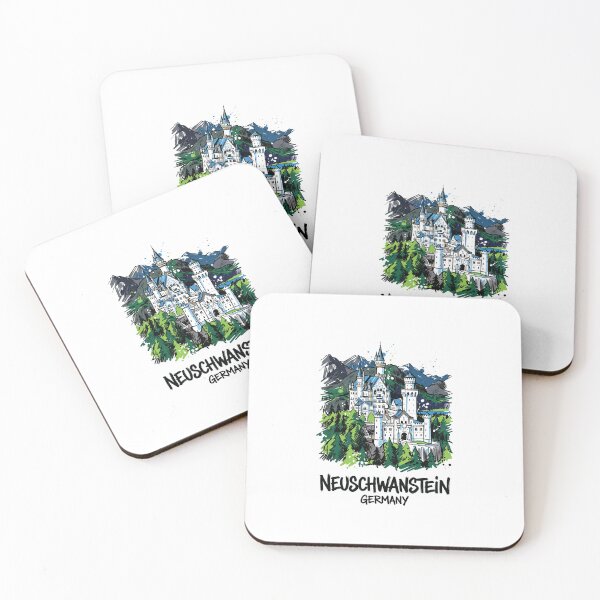 Item preview, Neuschwanstein Castle Bavaria Germany Art designed and sold by Merch by Das Design Studio.