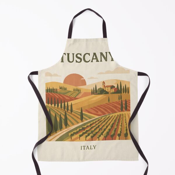 Item preview, Tuscany Italy Vintage Travel Poster - Minimalist Cypress Hill Art Print designed and sold by DuckOddity.