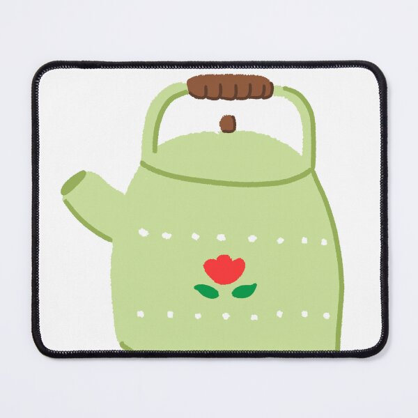 Item preview, Vintage Sage Green Tulip Tea Kettle designed and sold by raun.draw.