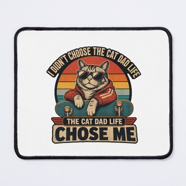 Item preview, Cool Cat Dad Life Retro Sunset designed and sold by OlyvieArt.