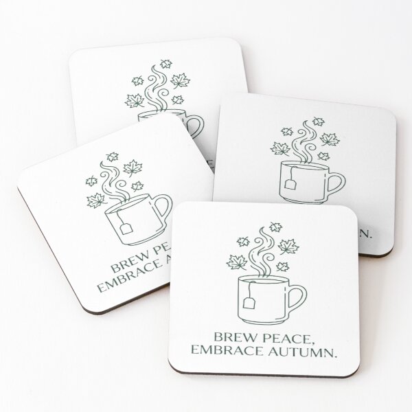 Artikelvorschau, Brew Peace Embrace Autumn – Cozy Tea Art entworfen und verkauft von Cristhian Almanza.